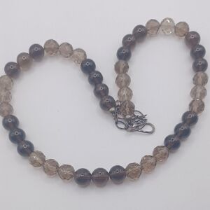 Jay King 925 Smokey Quartz Beaded Necklace